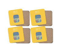 Thumbnail for Bethel Airport BET Coaster 4-Pieces-Set - Yellow