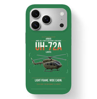 Thumbnail for Airbus UH-72A Lakota design on green magsafe iphone case, for iPhone 17 Pro