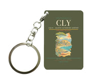 Thumbnail for Calvi (CLY) design on green army key chain