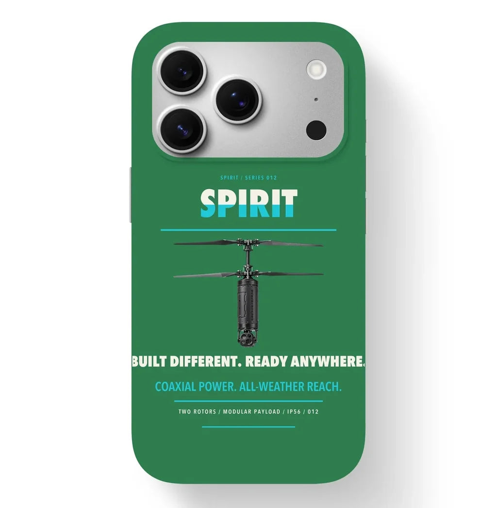 Ascent AeroSystems Spirit Case design on green iphone case