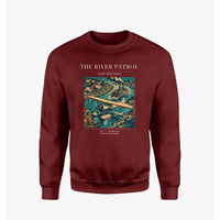 Thumbnail for VINTAGE G4050 - The River Patrol - Designed Sweatshirts design on winered