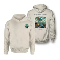 Thumbnail for VINTAGE G4036 - The Skywriters - Double-Side Hoodie design on khaki double side