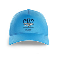 Thumbnail for Cessna 162 Skycatcher design on light blue printed hat