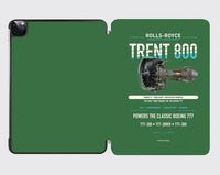 Thumbnail for TRENT 800 design on green ipad tablet case