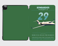 Thumbnail for Bombardier Learjet 29 design on green ipad tablet case