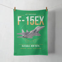 Thumbnail for F-15EX Eagle II design on green towel