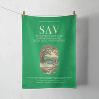 Thumbnail for Savannah-Hilton Head International Airport (SAV) design on green towel