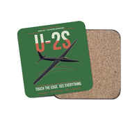 Thumbnail for U-2S Dragon Lady design on green 1 piece coaster