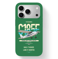 Thumbnail for Cessna A185F Skywagon design on green magsafe iphone case, for iPhone 17 Pro