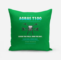 Thumbnail for DJI Agras T100 design on green pillow