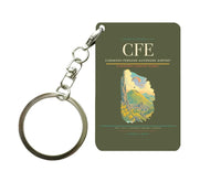 Thumbnail for Clermont-Ferrand Auvergne Airport (CFE) design on green army key chain