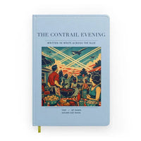 Thumbnail for VINTAGE G4135 - The Contrail Evening - Designed Notebooks design on lightblue