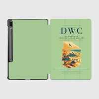 Thumbnail for Al Maktoum International Airport (DWC) design on light green samsung tablet tablet case