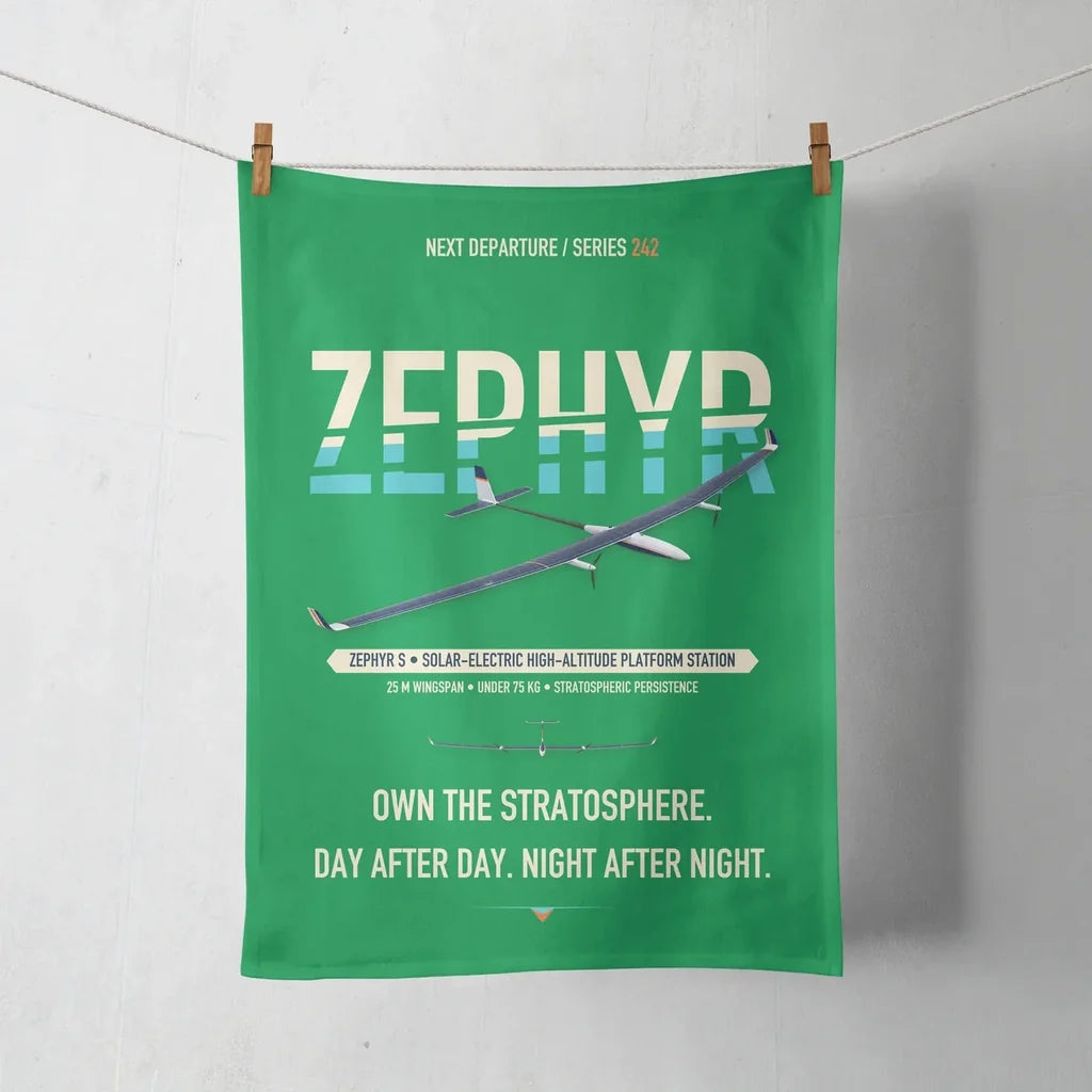 Airbus Zephyr S design on green towel