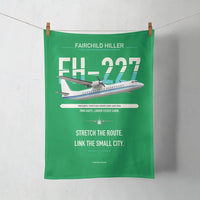 Thumbnail for Fairchild Hiller FH-227B design on green towel