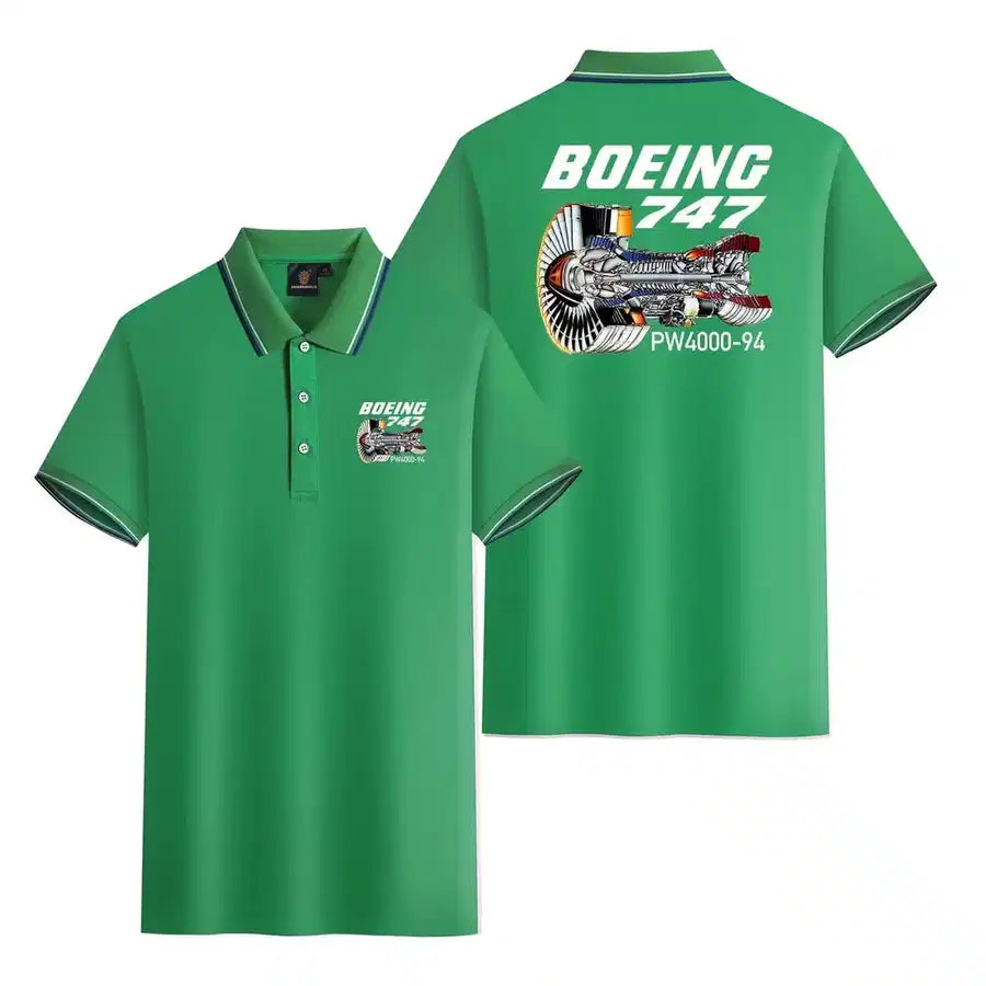 Customisable Boeing 747 Polo Shirt - view 8