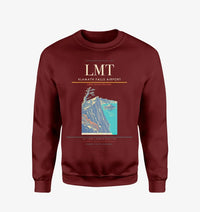 Thumbnail for Klamath Falls Airport (LMT) design on wine red sweatshirt
