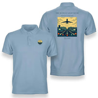 Thumbnail for VINTAGE G4303 - The Runway Light River - Double-Side Polo T-Shirt design on lightblue
