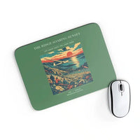 Thumbnail for VINTAGE G4475 - The Ridge Soaring Sunset - Designed Mouse Pads design on green rectangle