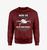 Thumbnail for DJI Mini 4K design on wine red sweatshirt