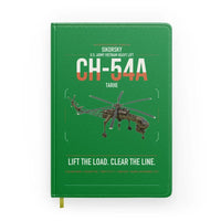 Thumbnail for Sikorsky CH-54A Tarhe design on green notebook