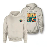 Thumbnail for VINTAGE G4429 - The Windsock Maker - Double-Side Hoodie design on khaki double side