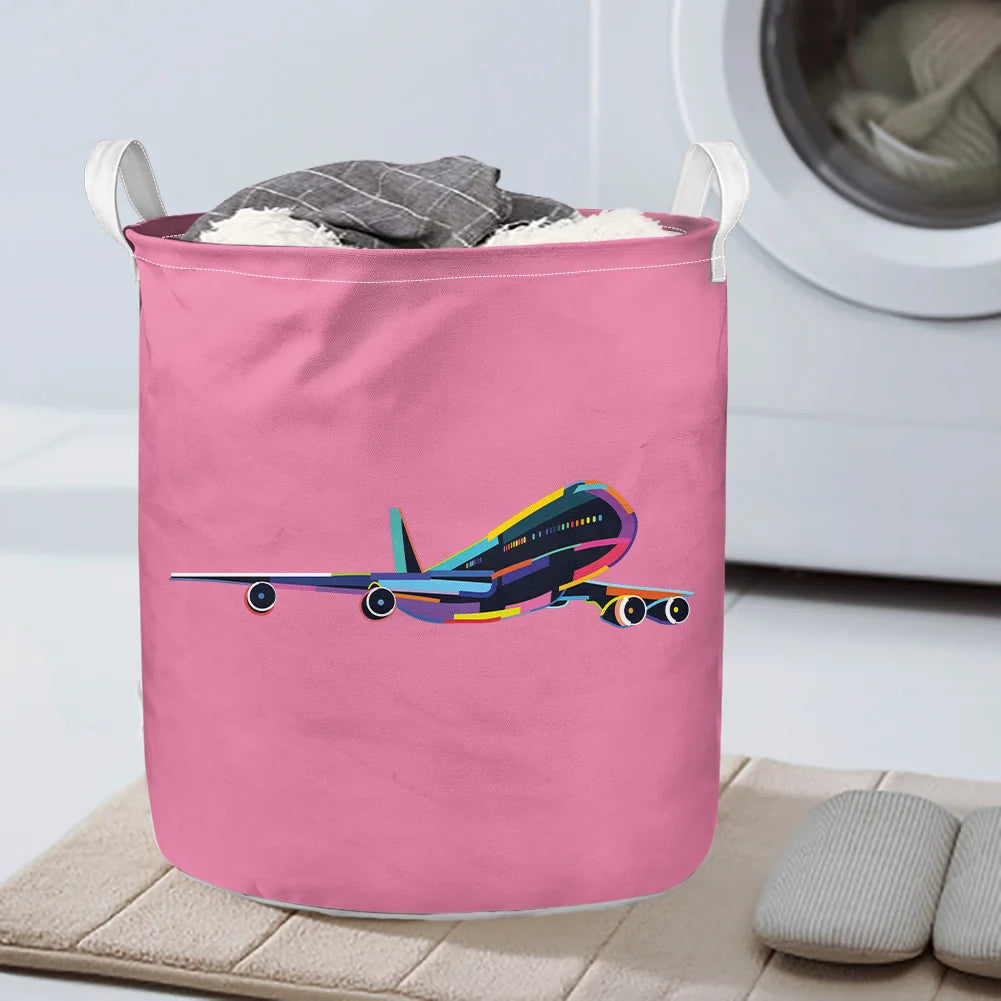 Multicolor Airplane Laundry Basket - view 8