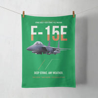 Thumbnail for F-15E Strike Eagle Deep Strike Any Weather design on green towel