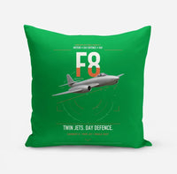 Thumbnail for Gloster Meteor F8 design on green pillow