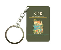 Thumbnail for Santander Airport (SDR) design on green army key chain