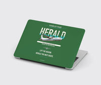 Thumbnail for Handley Page HPR.7 Dart Herald design on green MacBook case