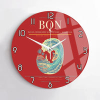 Thumbnail for Rafael Hernández Airport (BQN) design on red no frame wall clock