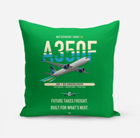 Thumbnail for Airbus A350F design on green pillow