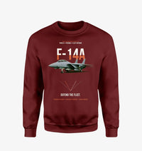 Thumbnail for F-14A Tomcat Defend The Fleet design on wine red sweatshirt