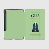 Thumbnail for Aeropuerto Internacional La Aurora (GUA) design on light green samsung tablet tablet case