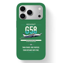 Thumbnail for Beechcraft Baron G58 design on green magsafe iphone case, for iPhone 17 Pro