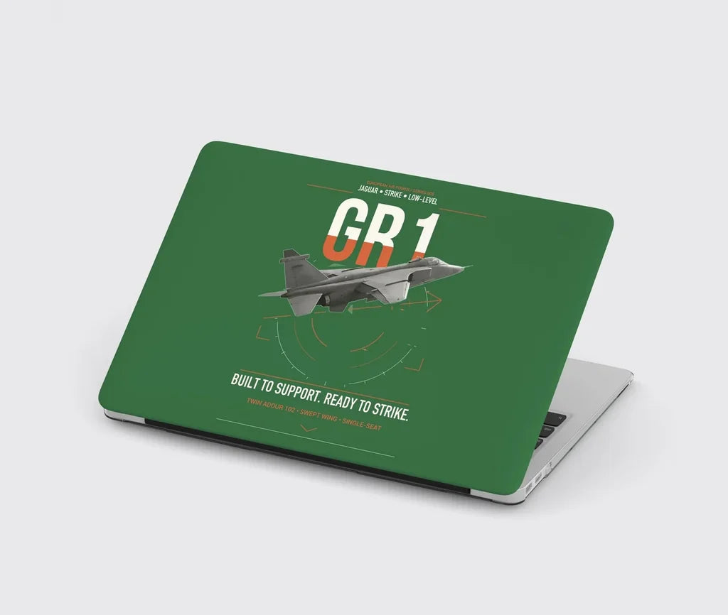 SEPECAT Jaguar GR1 design on green MacBook case