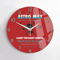 Thumbnail for Freefly Astro Max design on red no frame wall clock