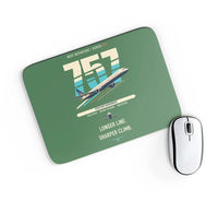 Thumbnail for Boeing 757-300 design on green rectangle mouse pad