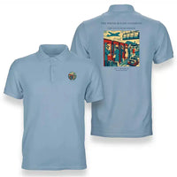Thumbnail for VINTAGE G4382 - The Phone Booth Goodbyes - Double-Side Polo T-Shirt design on lightblue