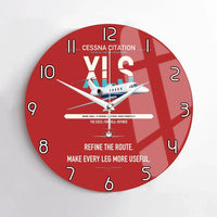 Thumbnail for Cessna Citation XLS design on red no frame wall clock