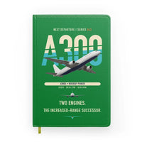 Thumbnail for Airbus A300B4 design on green notebook