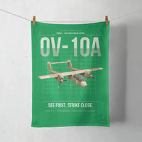 Thumbnail for OV-10A Bronco design on green towel
