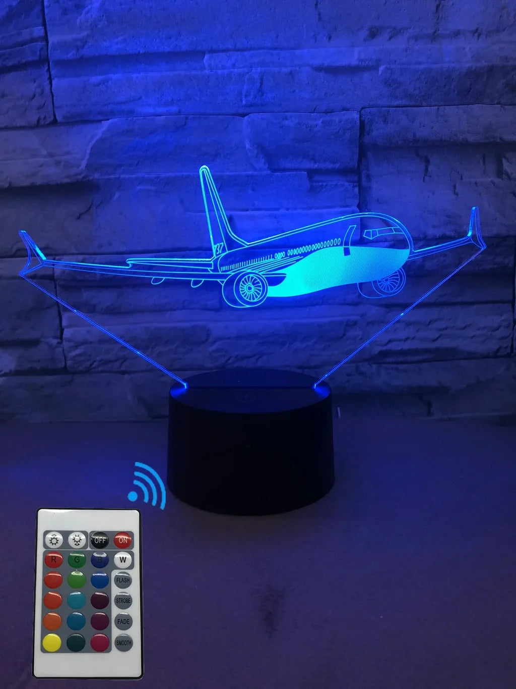 Customisable Boeing 737 3D Lamp - view 10