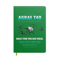 Thumbnail for DJI Agras T40 design on green notebook