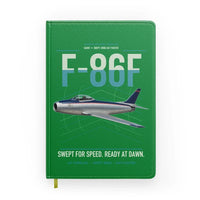 Thumbnail for F-86F Sabre design on green notebook