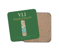 Thumbnail for Bauerfield International Airport (VLI) design on green 1 piece coaster