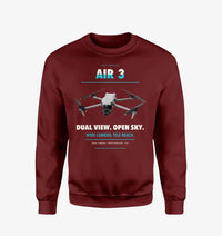Thumbnail for DJI Air 3 design on wine red sweatshirt