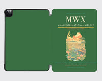 Thumbnail for Muan International Airport (MWX) design on green ipad tablet case