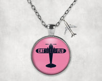 Thumbnail for Eat Sleep Fly & Propeller Necklace - view 8